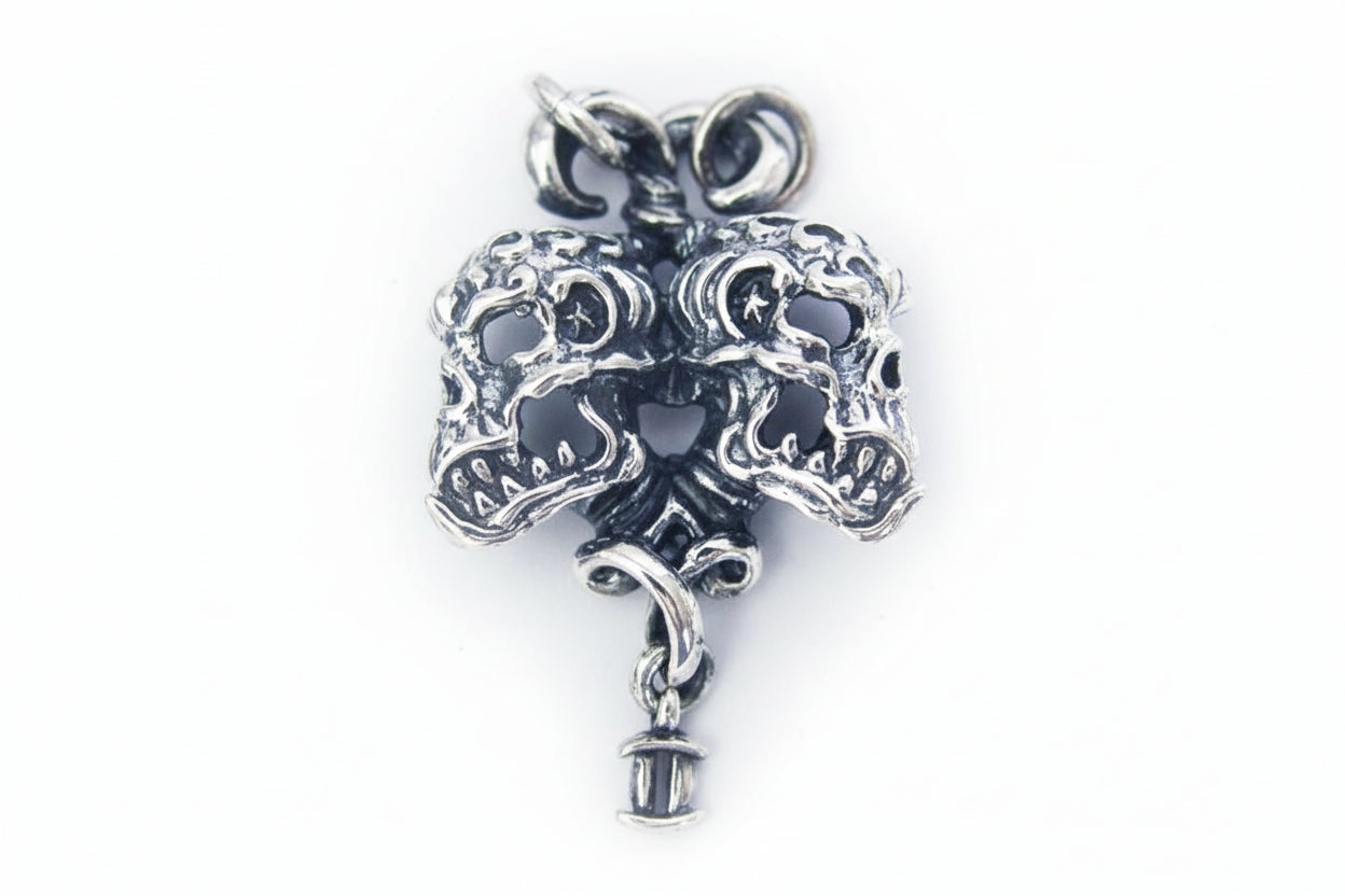 Gemini "May 21 - June 20"Sterling Silver Pendant or Necklace