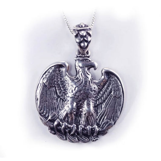 General Eagle Sterling Silver Pendant