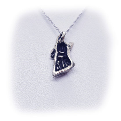 German Shepherd Sterling Silver Necklace
