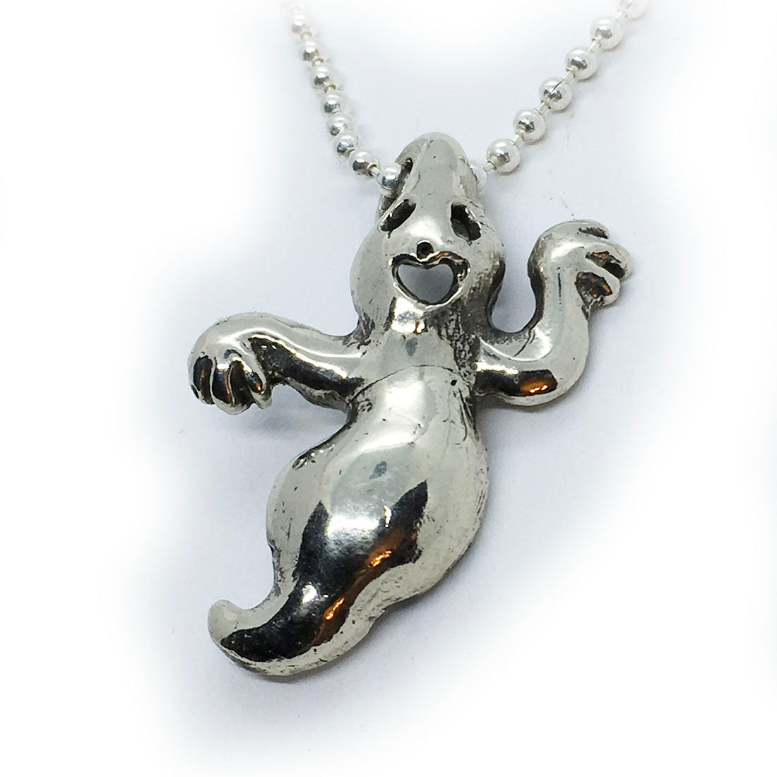 Big Ghost Sterling Silver Pendant V1
