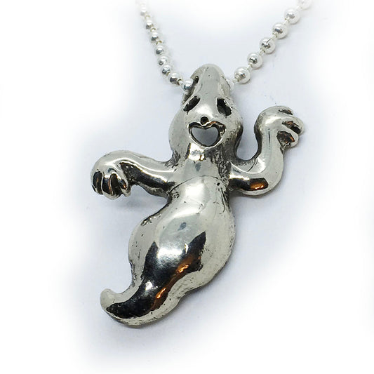 Big Ghost Sterling Silver Pendant V1