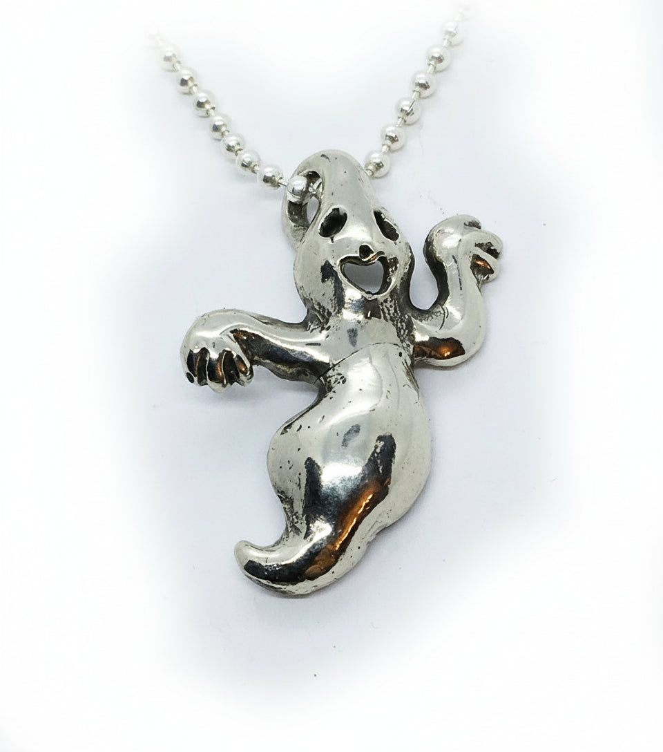 Big Ghost Sterling Silver Pendant V1
