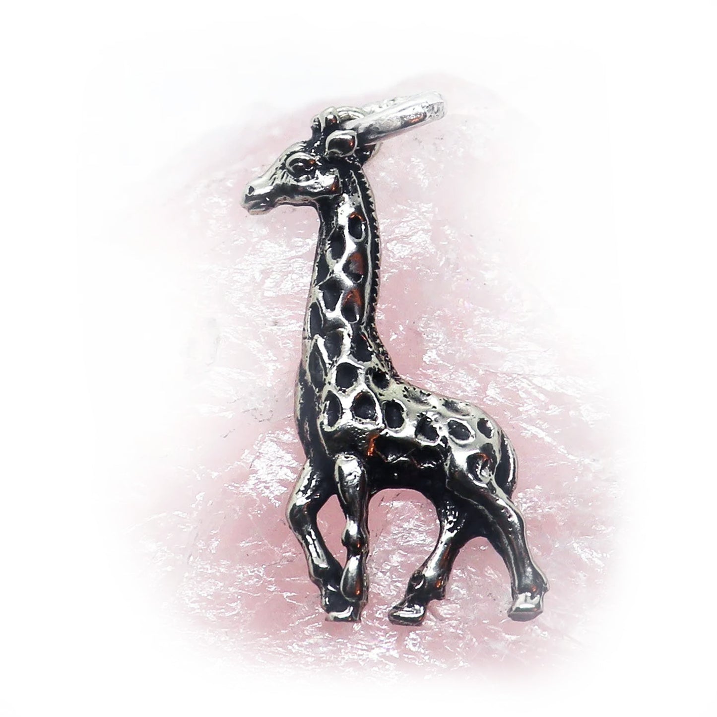 Giraffe Sterling Silver Pendant