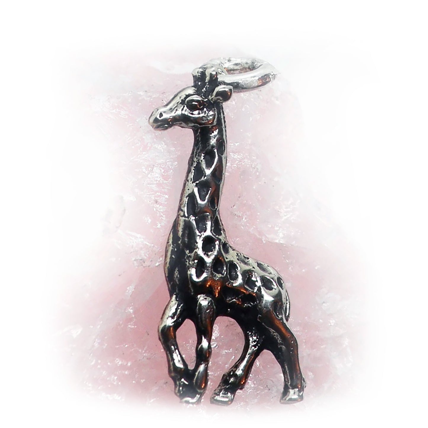 Giraffe Sterling Silver Pendant