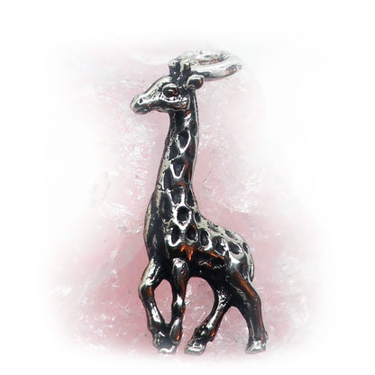 Giraffe Sterling Silver Pendant