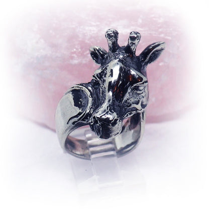 Giraffe Sterling Silver Ring