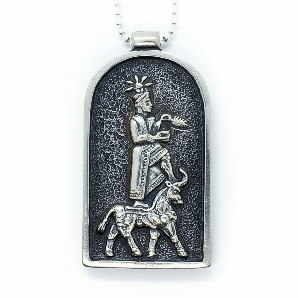 God Aram Sterling Silver Pendant