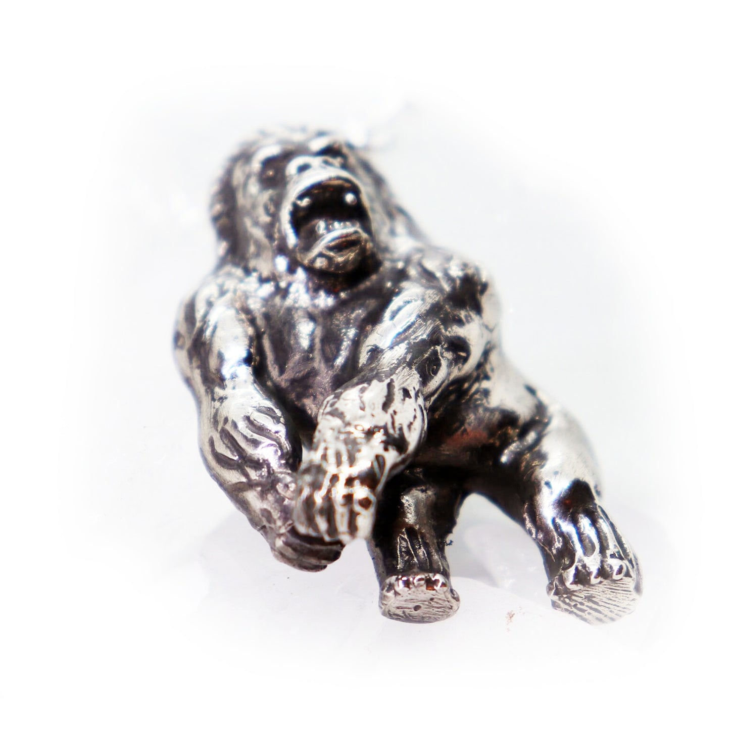 Gorilla Kong Sterling Silver Pendant