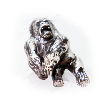 Gorilla Kong Sterling Silver Pendant