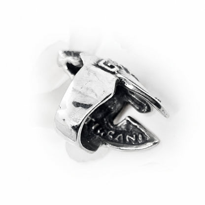 Greek or Italy or Armenian Ancient Warfarer Helmet Sterling Silver Ring