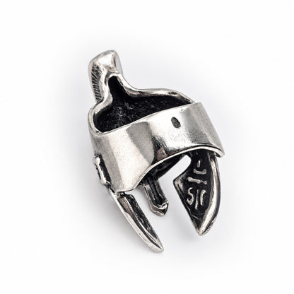 Greek or Italy or Armenian Ancient Warfarer Helmet Sterling Silver Ring