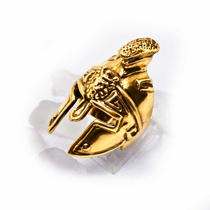 Greek or Italy or Armenian Ancient Warfarer Helmet Sterling Silver Ring