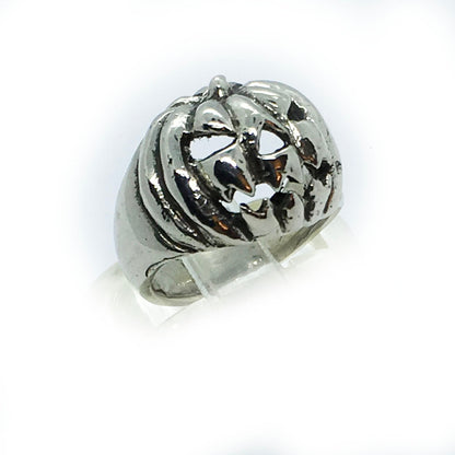 Halloween Pumpkin Sterling Silver Ring