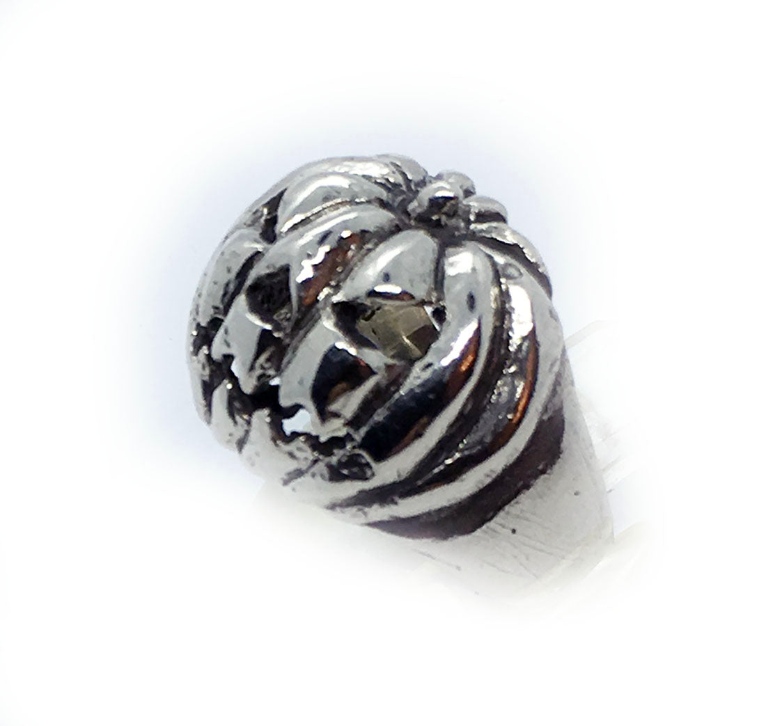 Halloween Pumpkin Sterling Silver Ring