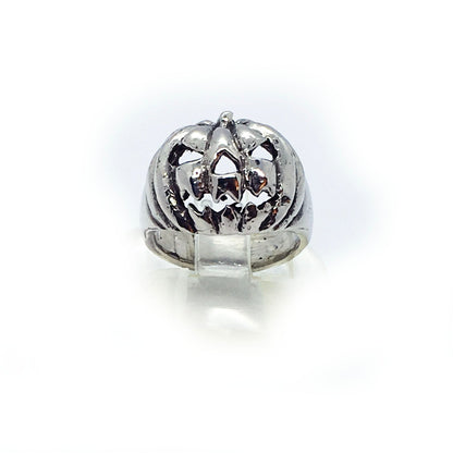 Halloween Pumpkin Sterling Silver Ring