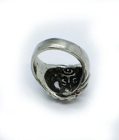 Halloween Pumpkin Sterling Silver Ring