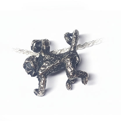 Hanging Monkey Sterling Silver Pendant