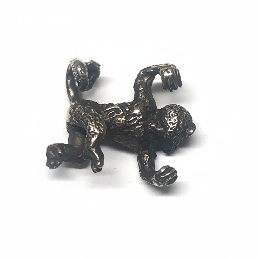 Hanging Monkey Silver Pendant