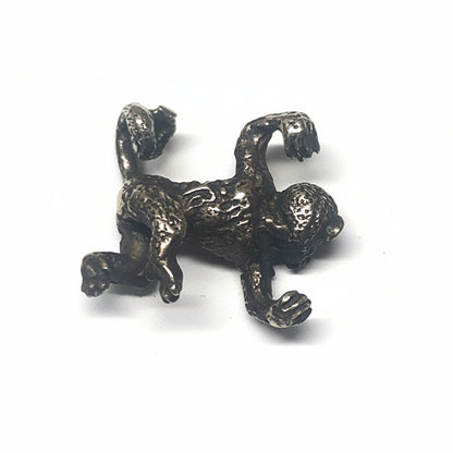 Hanging Monkey Silver Pendant