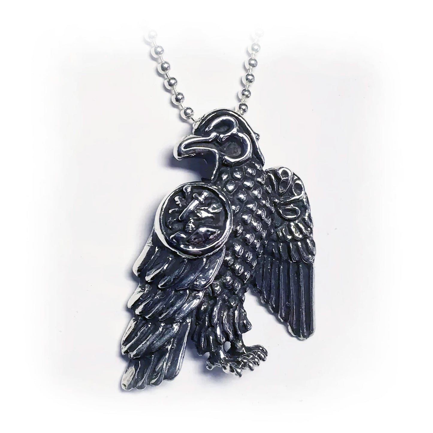 Hay Hex Dashnaktsutyun Silver Eagle Pendant