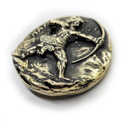Hayk Nahapet Founder of the Armenian Nation Brass Belt Buckle