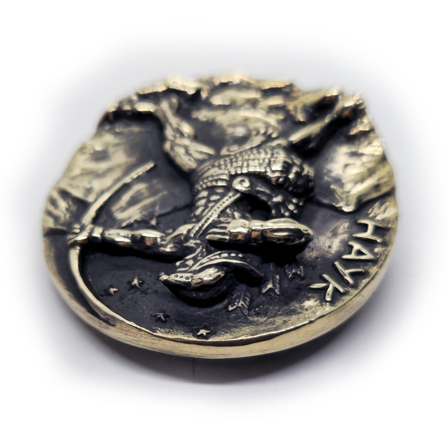Hayk Nahapet Founder of the Armenian Nation Brass Belt Buckle