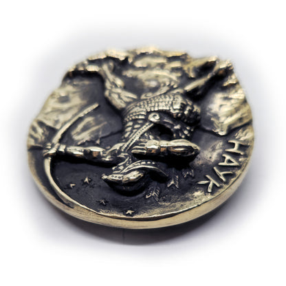 Hayk Nahapet Founder of the Armenian Nation Brass Belt Buckle