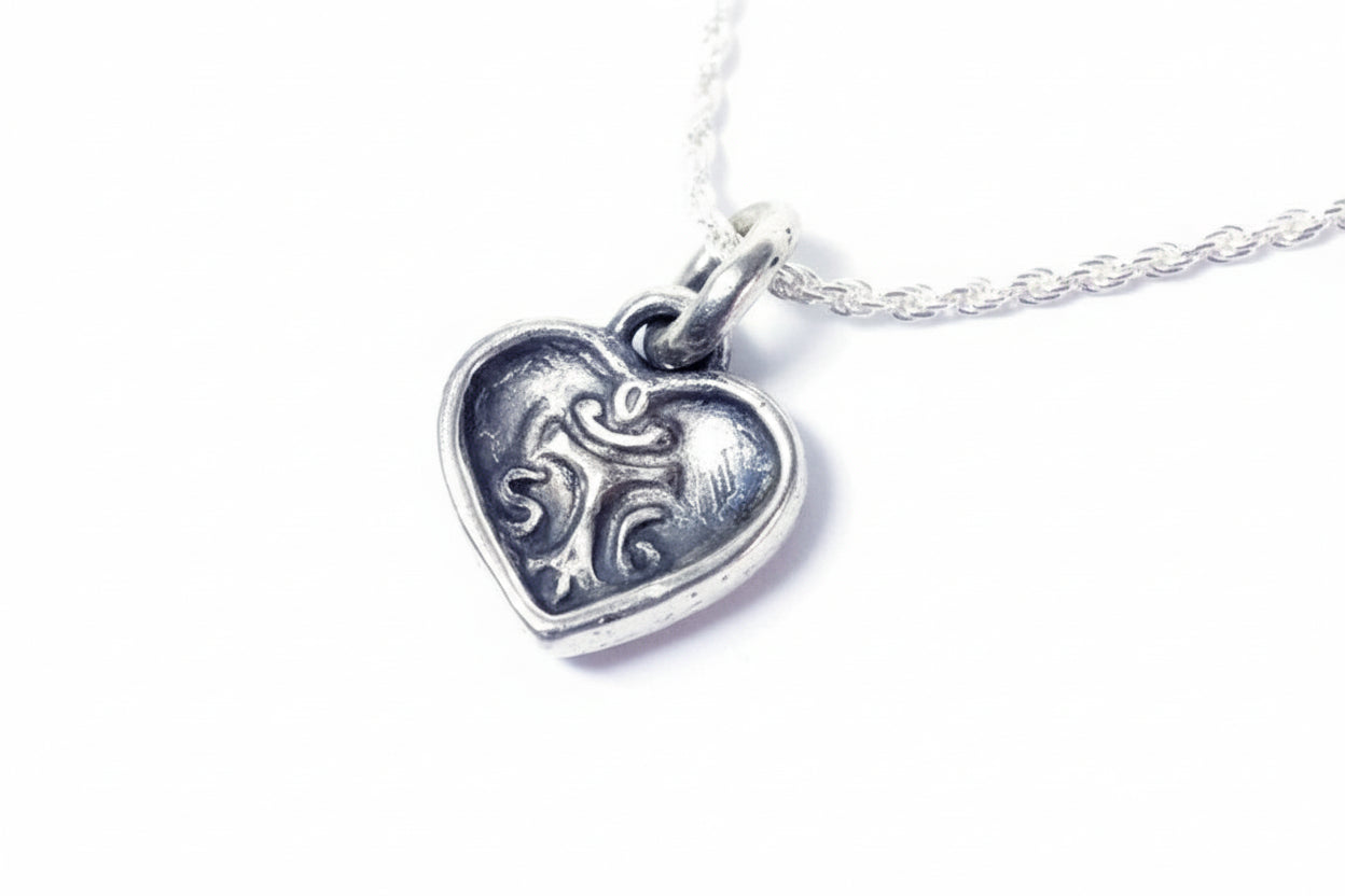 Heart Hearts Sterling Silver Pendant