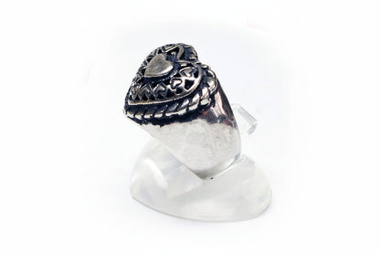 Heart Hearts Sterling Silver Ring