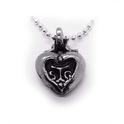 Heart in Heart Sterling Silver Pendant
