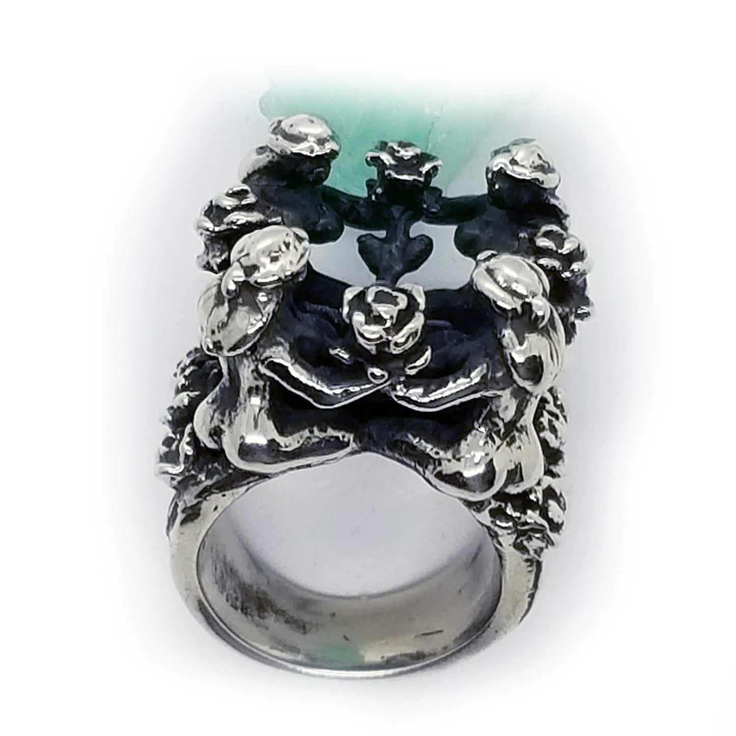 Heaven Sterling Silver Ring with Ruby Stone