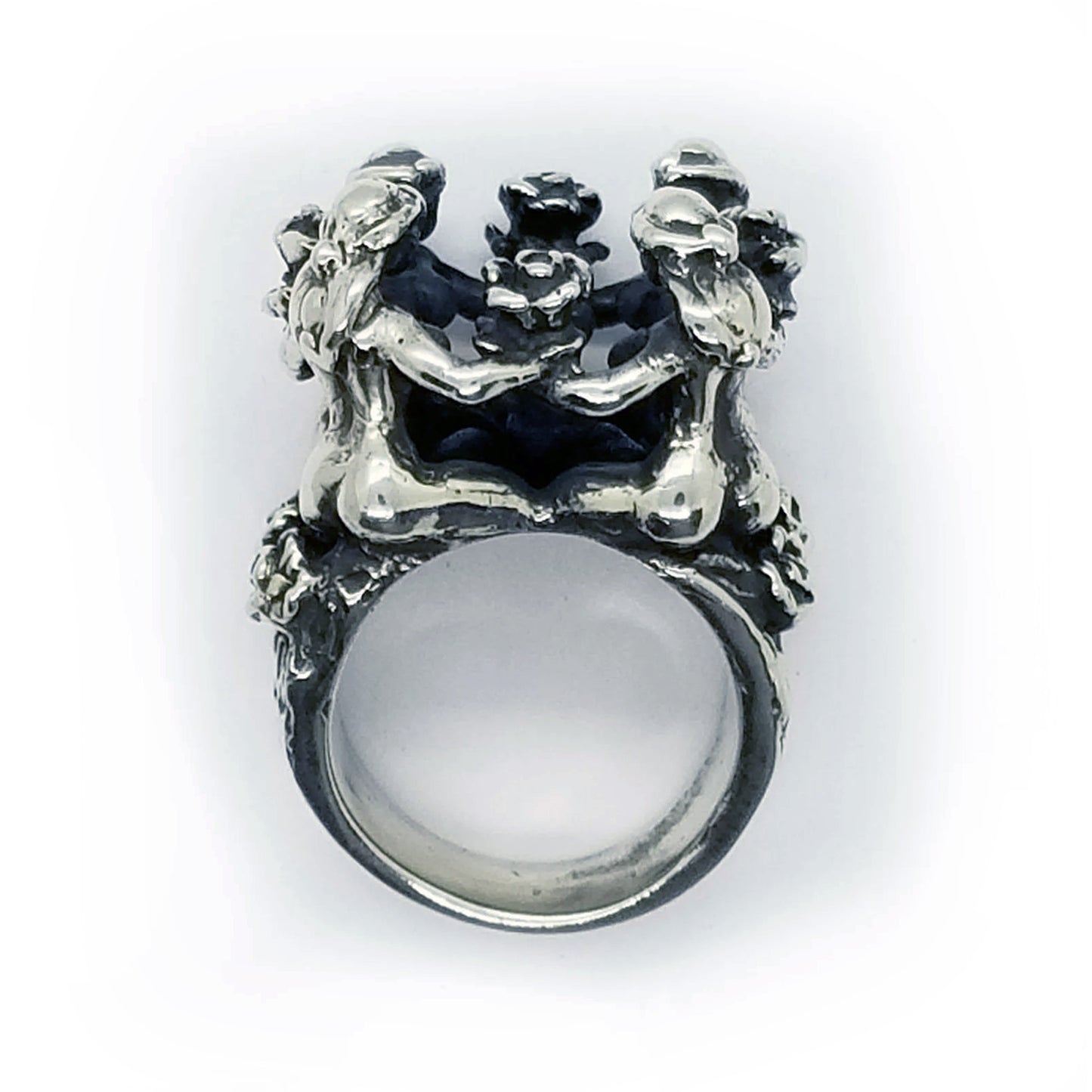 Heaven Sterling Silver Ring with Ruby Stone