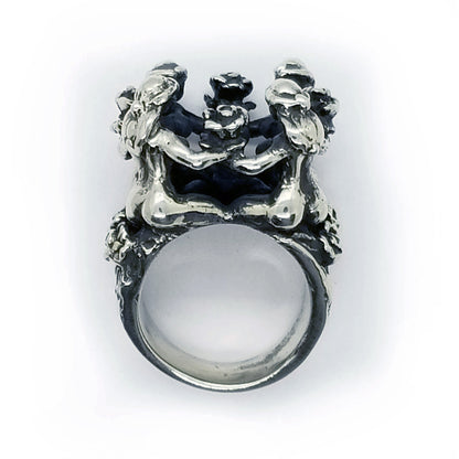 Heaven Sterling Silver Ring with Ruby Stone