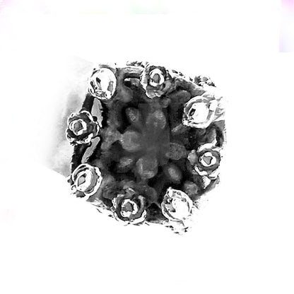 Heaven Sterling Silver Ring with Ruby Stone