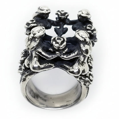 Heaven Sterling Silver Ring with Ruby Stone