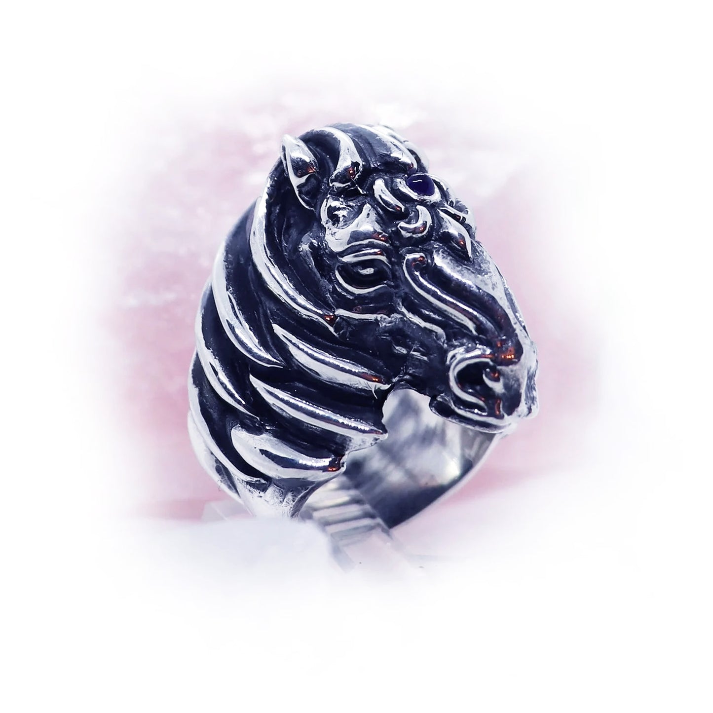 Horse Head sterling Silver Ring