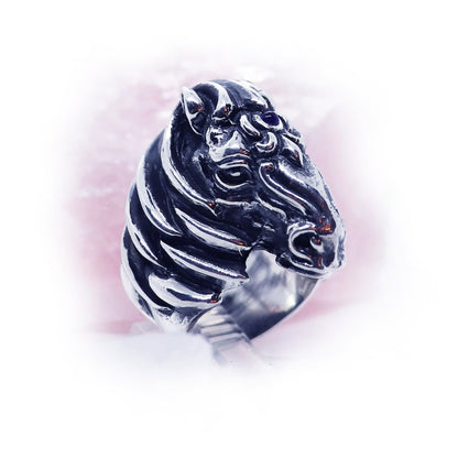 Horse Head sterling Silver Ring