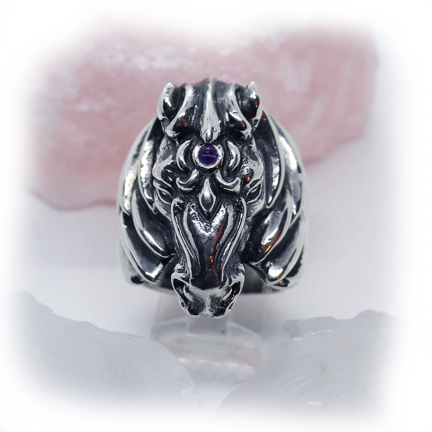 Horse Head sterling Silver Ring