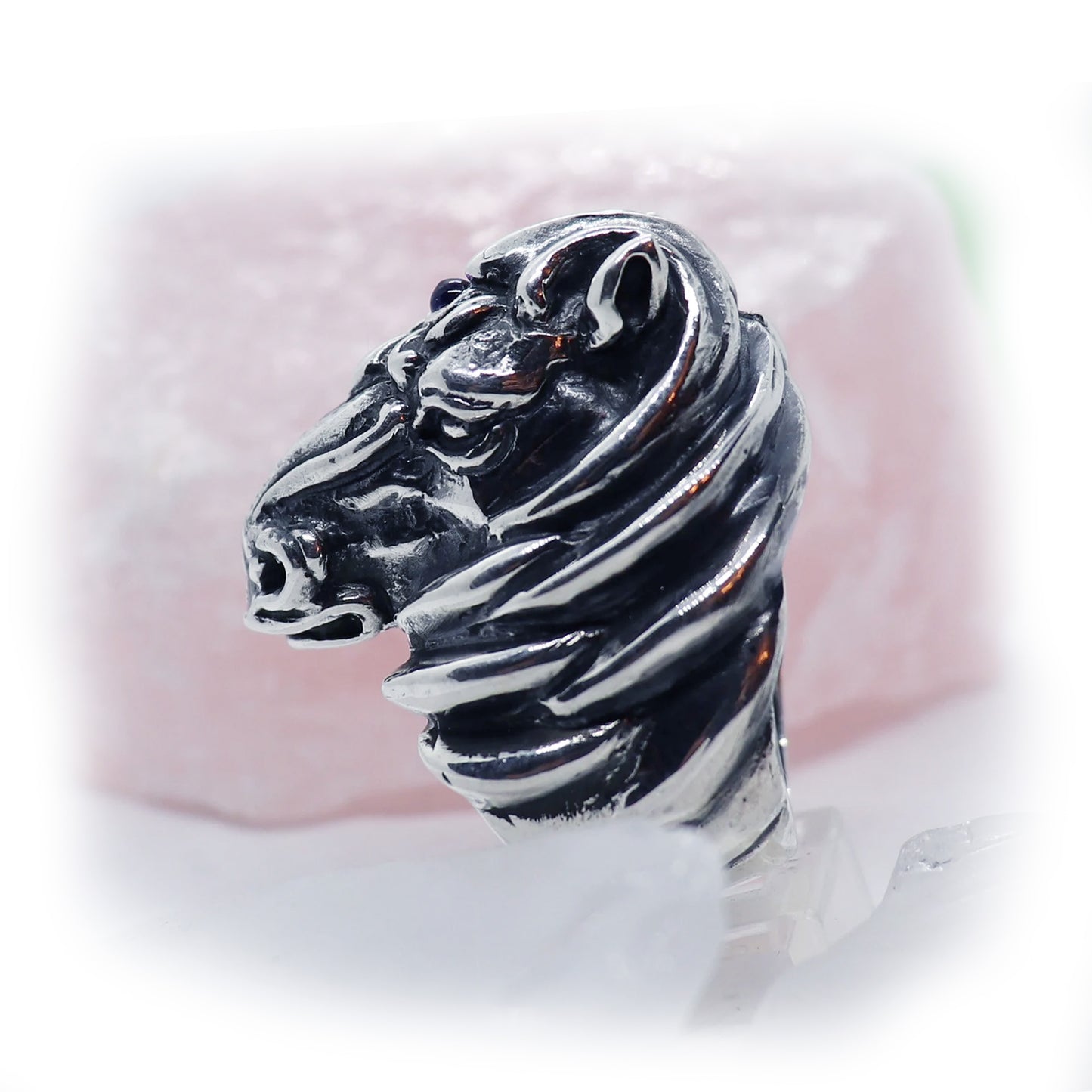 Horse Head sterling Silver Ring