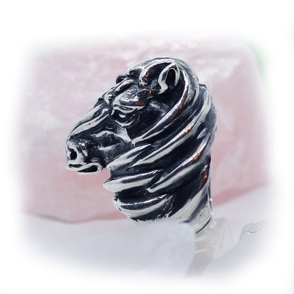 Horse Head sterling Silver Ring