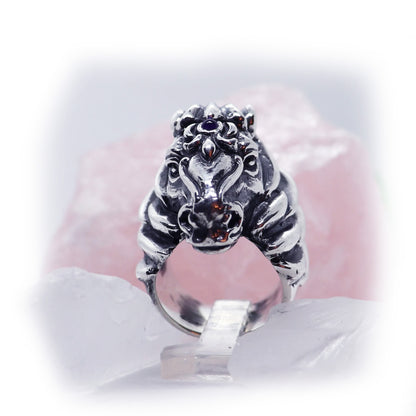 Horse Head sterling Silver Ring