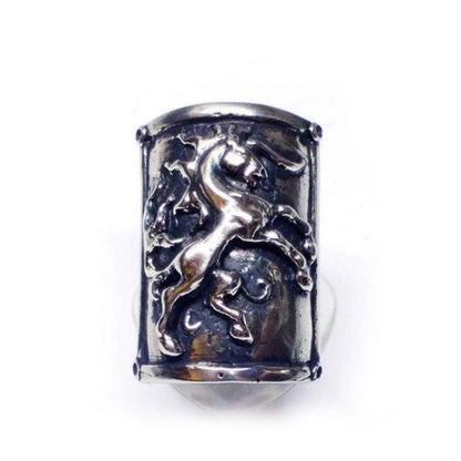 Horse Shield Sterling Silver Ring