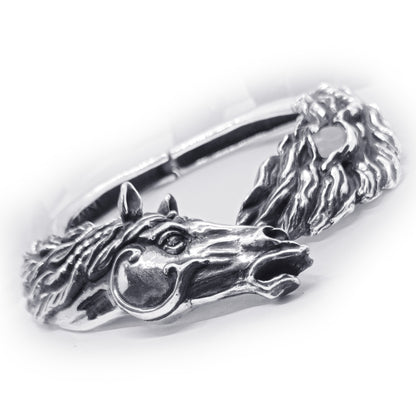 Horse Flight Sterling Silver Necklace with Natural Stone