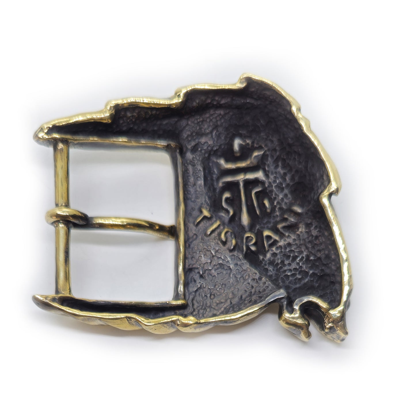 Horse Head Brass Belt Buckle