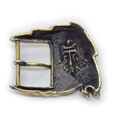 Horse Head Brass Belt Buckle