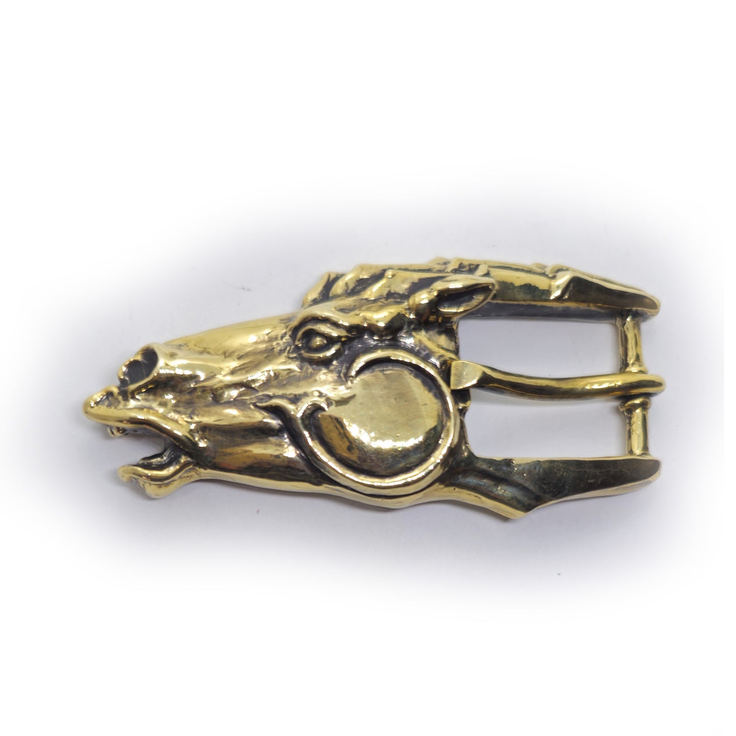 Horse Head Bronze Belt Buckle