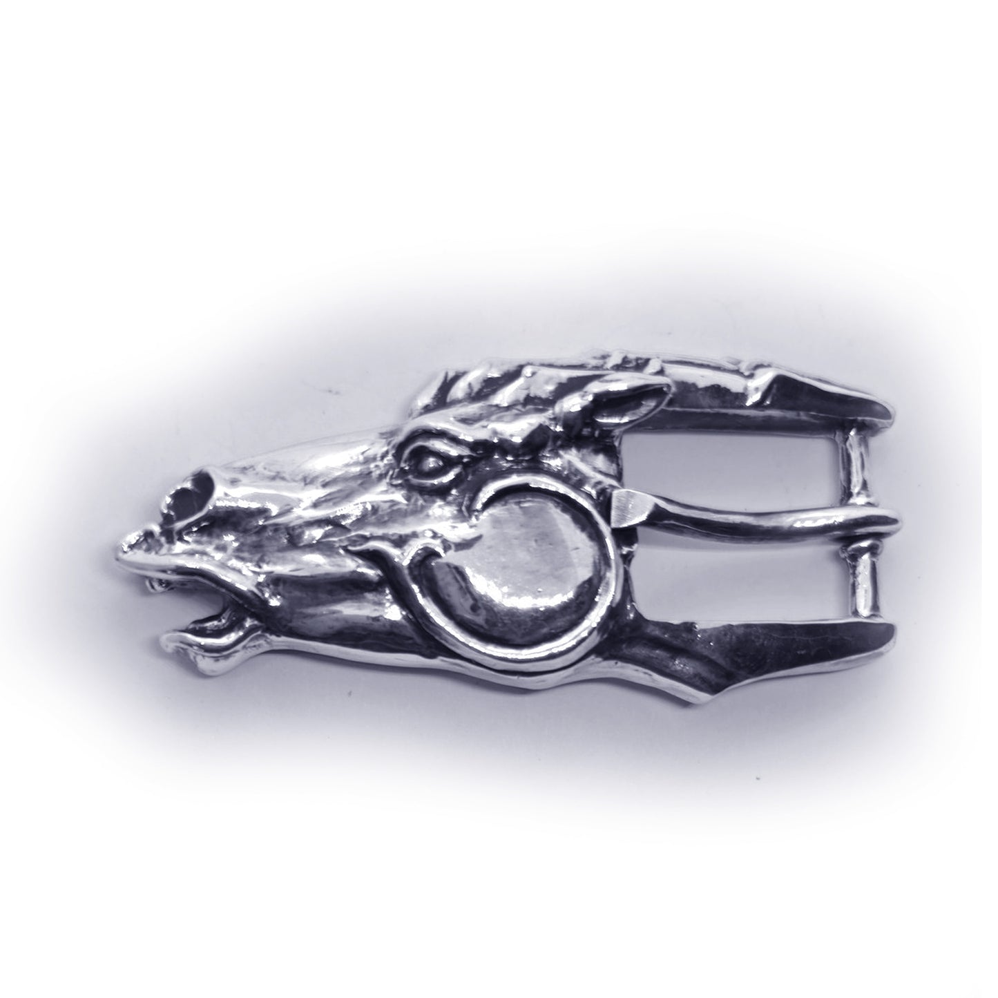 Horse Head Sterling Silver Belt Buckle