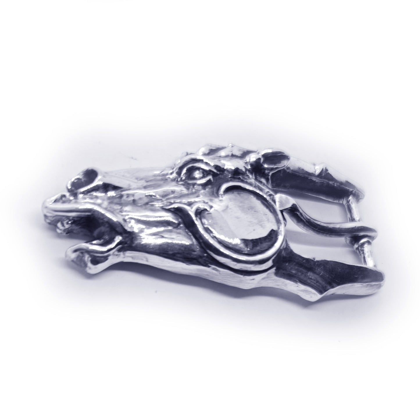 Horse Head Sterling Silver Belt Buckle