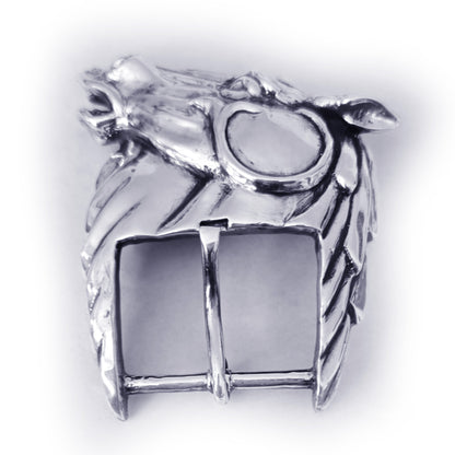 Horse Head Sterling Silver Belt Buckle