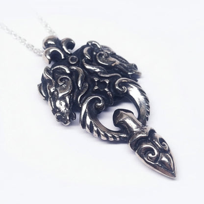 Horse's Head Vintage sterling Silver Pendant